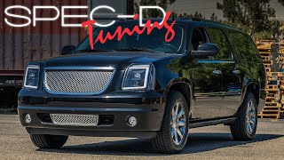SPECDTUNING INSTALLATION VIDEO: 2007-2014 GMC YUKON PROJECTOR SWITCHBACK HEADLIGHTS 2007 Gmc Yukon Custom Headlights