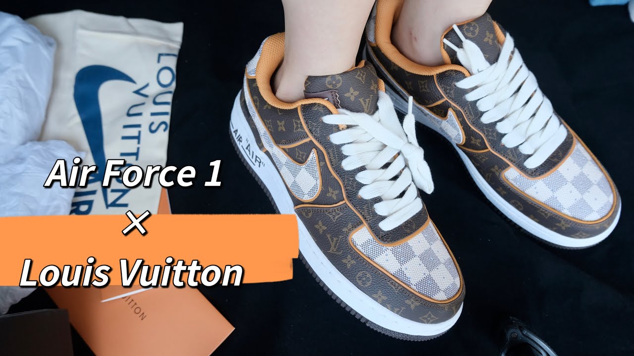 Nike Air Force 1 Low Louis Vuitton Monogram Brown Damier Azur