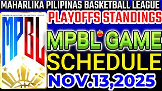 Mpbl Division Semifinals Latest Team Standings November 11,2025Mpbl Game Schedule November 13,2025