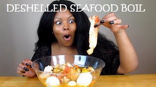 KING CRAB + LOBSTER TAIL DESHELLED SEAFOOD BOIL