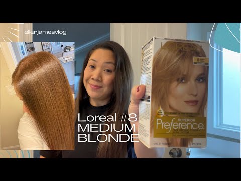 HOW TO COLOR YOUR HAIR! Loreal 8 MEDIUM BLONDE! - thptnganamst.edu.vn