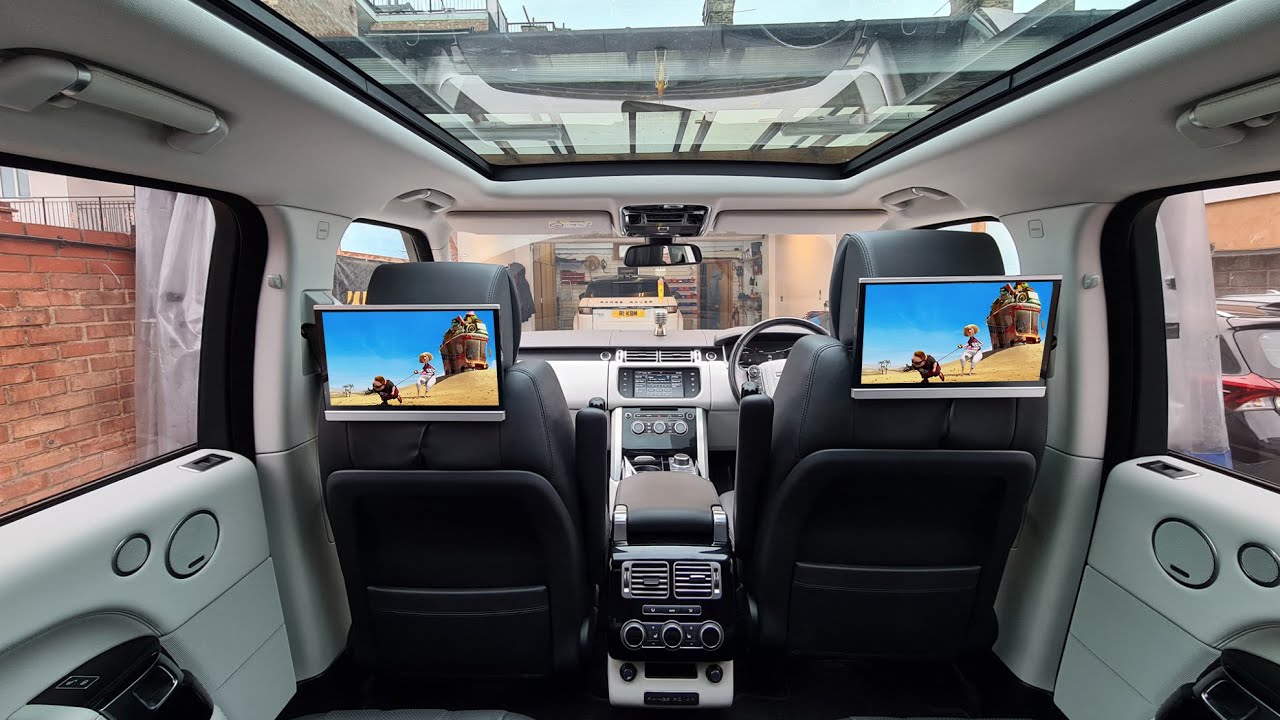 Range Rover Vogue 12.5" Car Headrest HD Monitor Android OS with HDMI Input, Bluetooth, USB, SD, FM