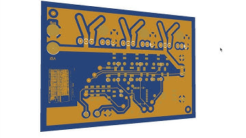Electronic Speed Controller PCB for a 3-phase DC motor with back EMF rotor position sensing