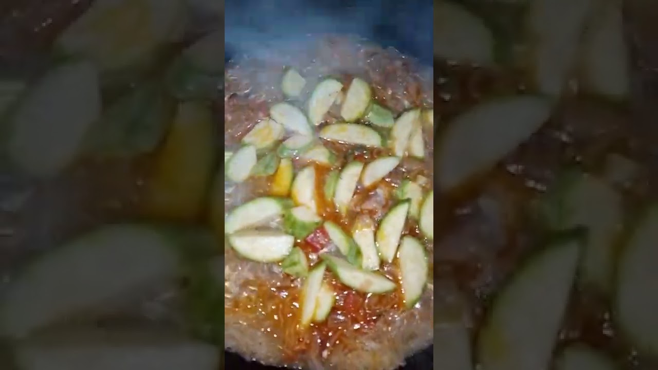 Rice Vermicelli or Bihon with Sardines(Tinapa) in Can and Zucchini 