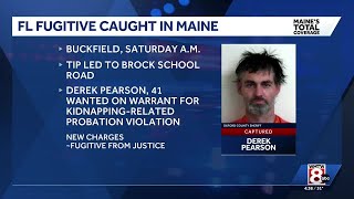 Fugitive wanted on charge related to Florida kidnapping, death threat, arrested in Maine