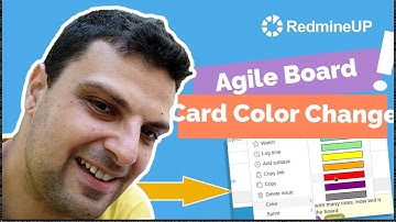 How to enable the ticket color option on the Agile board in Redmine?