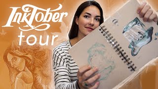 Inktober 2019 Sketchbook Tour | (ASMR Soft-Spoken) | Surrealism (Part 3/3)