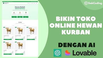 Bikin Toko Online Hewan Kurban Tanpa Coding dengan AI ChatGPT & Lovable