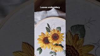 Beginner friendly leaves embroidery embroidery stitch handembroidery art handmade