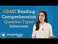 Online Lesson: GMAT Reading Comprehension Question Types