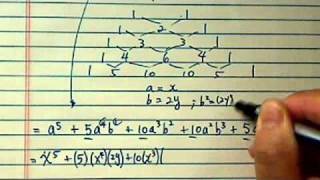 *how to use Pascal's Triangle ?? (evaluating (x+2y)^5?)