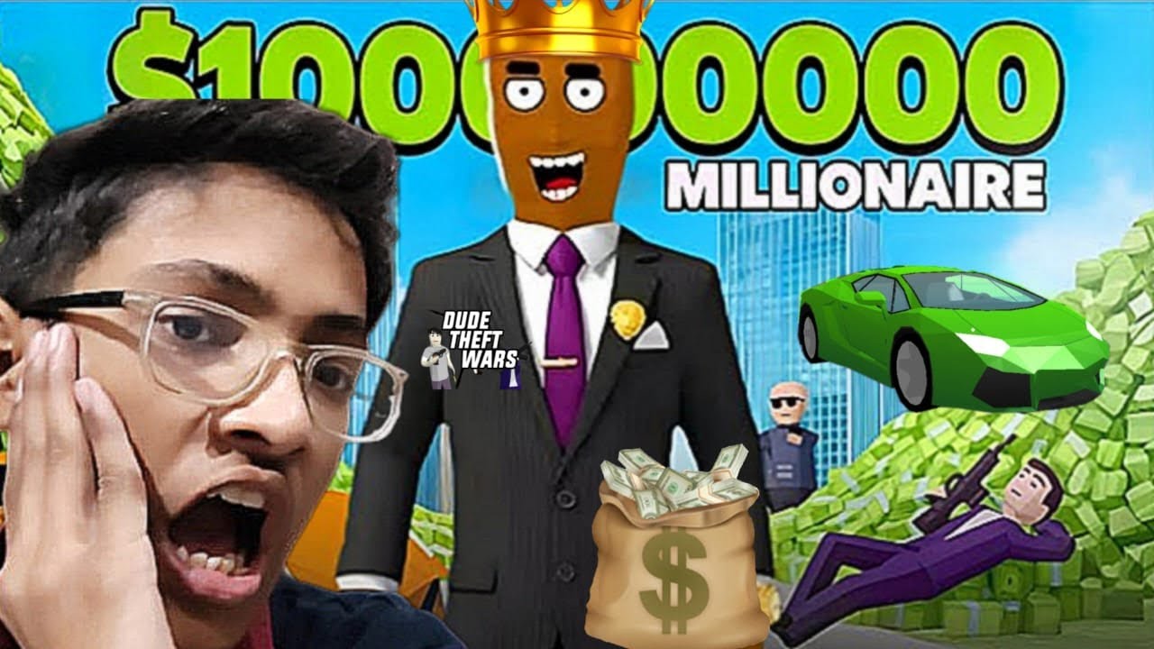 Dude Thief Wars Bank Robbery with 😱 $1000,000,00 Money 🤑