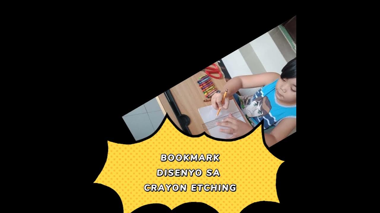 CRAYON ETCHING PAANO GUMAWA NG BOOKMARK YouTube