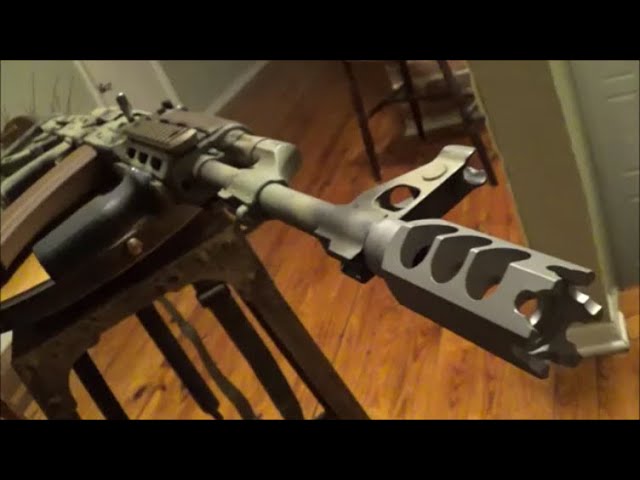 Zentico DTK -1L Muzzle Brake Installed On M70 ZPAP AK-47! - YouTube