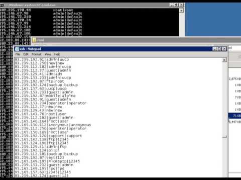 Scan SSH with java build 2.0 start test 20000 thread