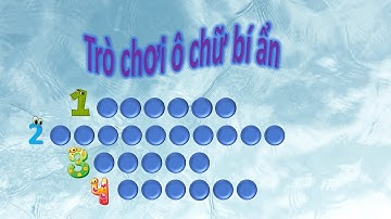 Hướng dẫn tạo trò chơi ô chữ  POWERPOINT cực nhanh. Design crossword games in super fast PowerPoint