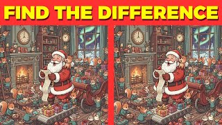 Famous Holiday Winter Quiz - Cozy Family Challenge! Find the Difference (Spot the Difference) Wealth
