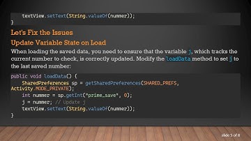 Fixing SharedPreferences Issues to Correctly Check Prime Numbers in Your Android App