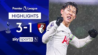 Spurs close gap on the top four to one point | Tottenham 3-1 Bournemouth | EPL Highlights image