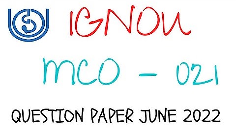 IGNOU । MCO-021 MANAGERIAL ECONOMICS । QUESTION PAPER । JUNE 2022 । ENGLISH/HINDI @sankhya67