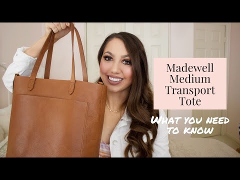 Madewell Medium Transport Tote Review (English Saddle) + What's In
