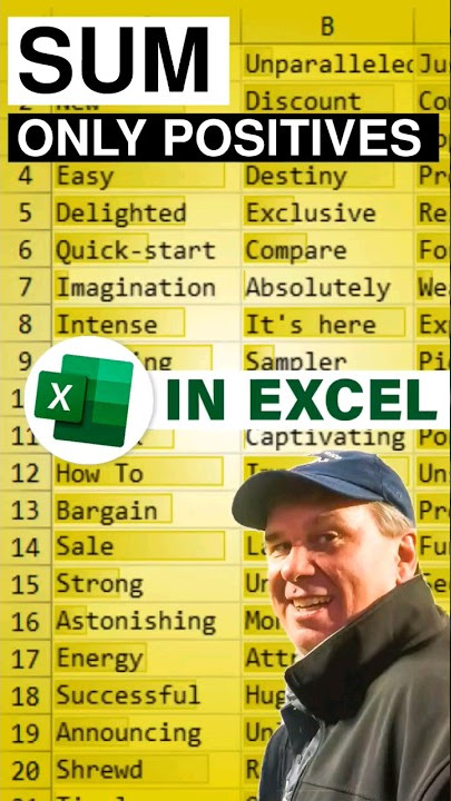 5 Ways To Sum Positive Numbers In Excel Using Sumif 2024