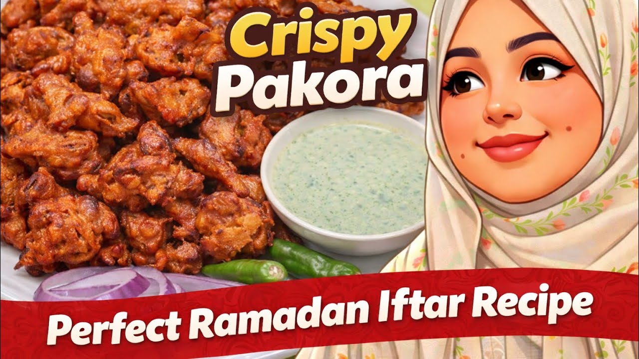 Crispy Pakora Recipe | Perfect Ramadan Iftar Recipe 2026 🌙✨ #Pakora #Ramadan2026