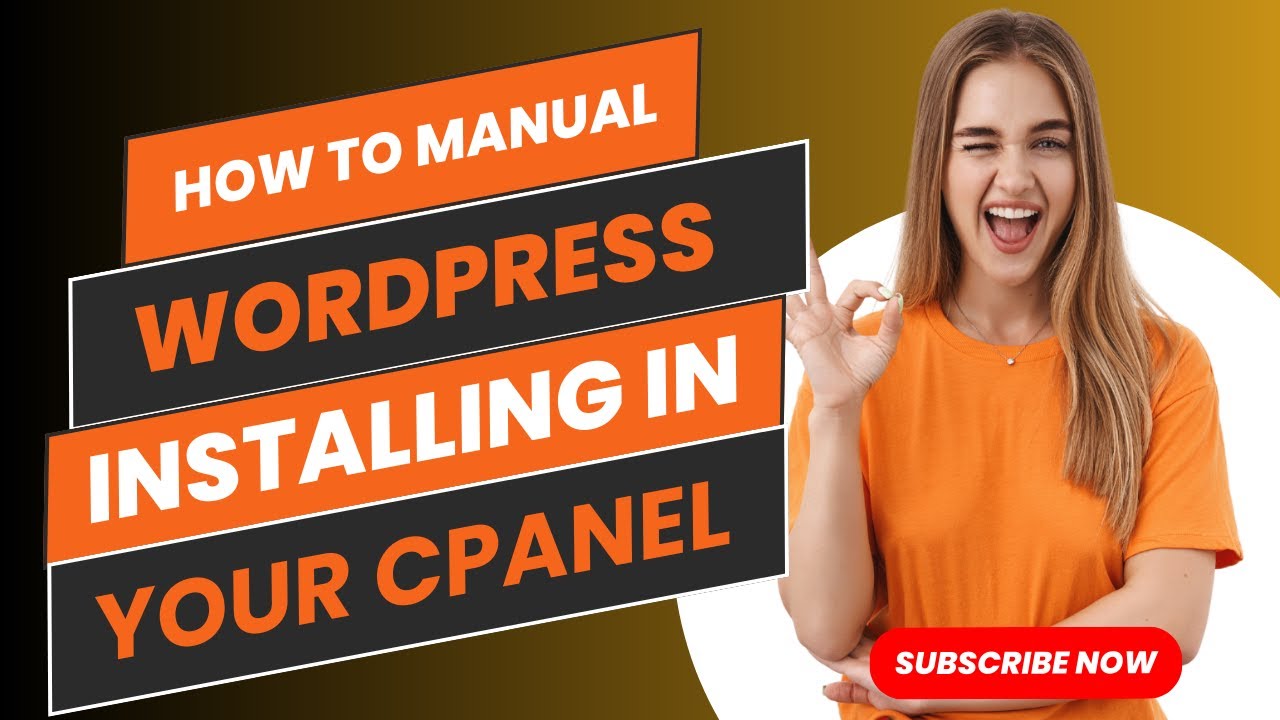 How to manually install WordPress with cPanel