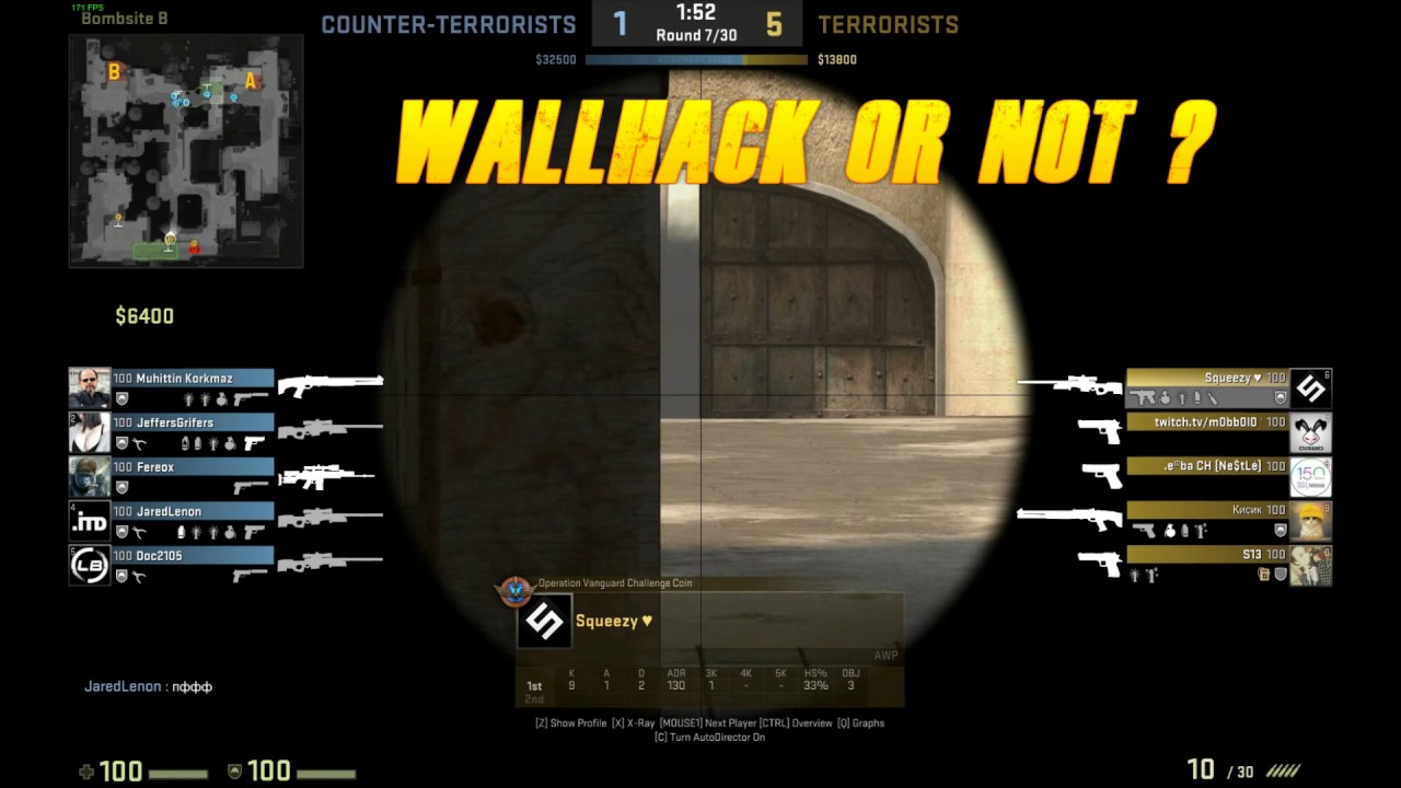 CS:GO - WALLHACK OR NOT ?? - YouTube