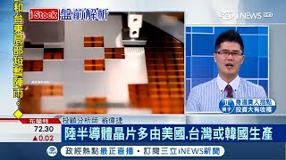 中美貿易戰持續延燒 第二波關稅攻勢恐影響半導體產業｜主播 陳書賢│【iStock盤前解析】20180809│三立iNEWS