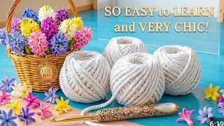 A Japanese woman, a master crocheter, showed me this unique crochet technique! Crochet stitching.