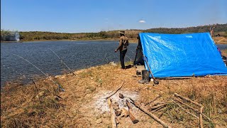 CAMPING FISHING , 2HARI BERKEMAH DI PINGGIR DANAU SAMBIL MANCING IKAN TOMAN