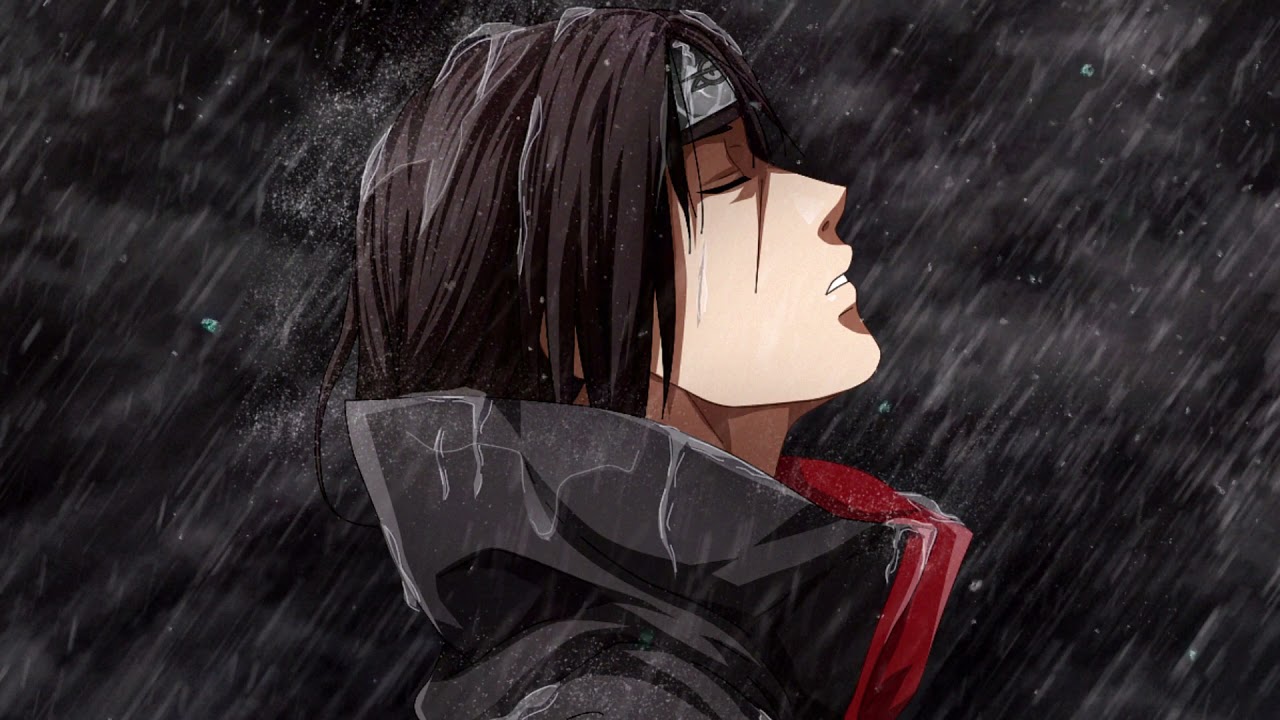 3 Hours Relaxing Sleep Music with Rain Sounds   Itachi Uchiha Sadness and Sorrow