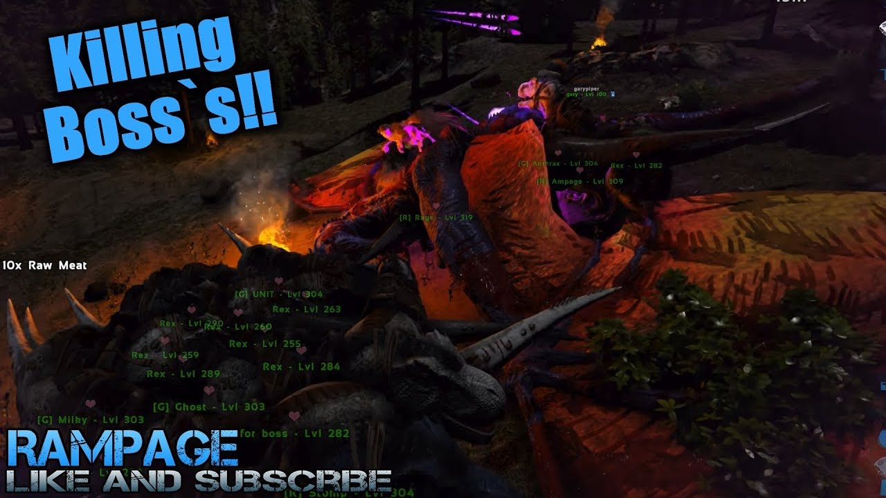 Ragnarok Guardians Boss Full Video Ark Survival Evolved Rex Tek Element Youtube