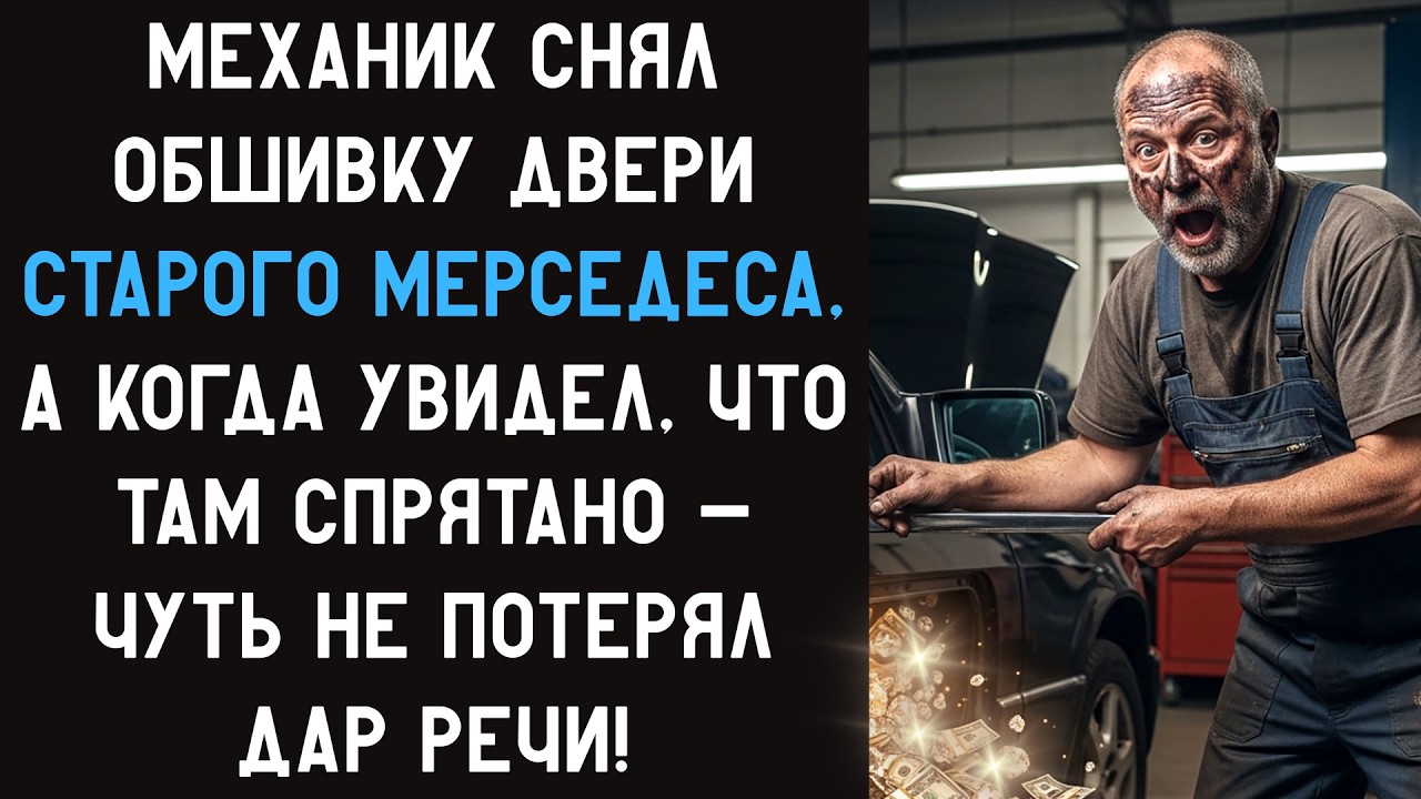 МЕХАНИК СНЯЛ ОБШИВКУ ДВЕРИ СТАРОГО МЕРСЕДЕСА, А КОГДА УВИДЕЛ, ЧТО ТАМ - ЧУТЬ НЕ ПОТЕРЯЛ ДАР РЕЧИ!