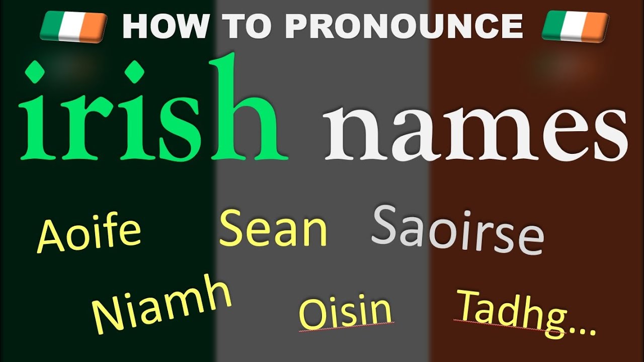 How To Pronounce Aoife Correctly Irish Names Pronunciation Youtube