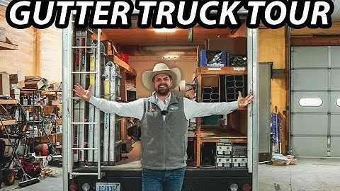 Seamless gutter truck tour guide and explanation
