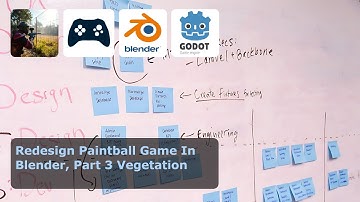 Redesign Paintball Game In Blender, Part 3 Vegetation