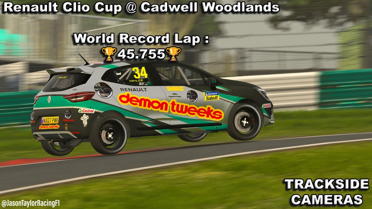 45.755 - 🏆 World Record 🏆 - Renault Clio Cup @ Cadwell Woodlands ...