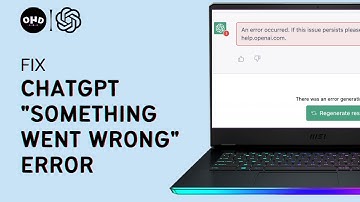 How To Fix ChatGPT Error - Something Went Wrong - If This Issue Persists Please Contact Us.. (2023)