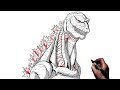 How To Draw Shin Godzilla | Step By Step | Monsterverse