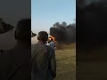 منظر حزين سيارة تحترق منظر حزين سيارة تحترق