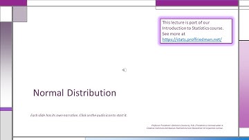 The Normal Distribution - Lecture