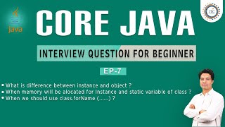 Session-7 : Java Interview Question || Object and Instance|| Instance & Static  members in java