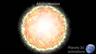 sun test animation (moving corona and spots