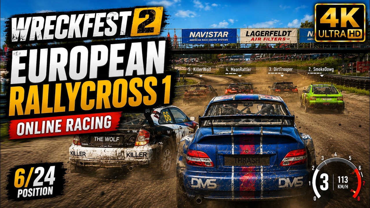 Ultrawif Racing Gameplay Wreckfest 2 - European Ralleycross 1 - Online Racing Gameplay (4K Ultra ...
