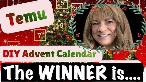 The WINNER is… of the TEMU DIY Advent Calendar Collab with GIVEAWAYS 🎉 #temu #adventcalendar