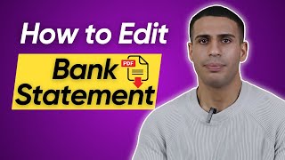 How to Edit Bank Statement PDF in Mobile & Laptop | Online Free Method Included
