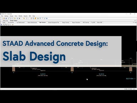 STAAD Advanced Concrete Design: Slab Design