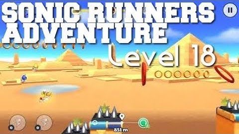 Sonic Runners Adventure Desert Ruins Level 18 Walkthrough Gameplay Android/iOS